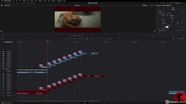 Color Grade Before & After Wipe Tutorial | DaVinci Resolve Tutorial