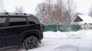 Лада Нива Тревел / Волокуша снова пригодилась #ниватревел #волокуша #зима
