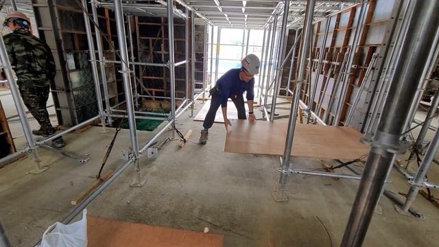 Работа в Корее. Работа на стройке. Системные леса. korea koreavlog southkorea