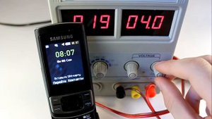 Samsung C3050. Тест на превышение напряжения зарядки