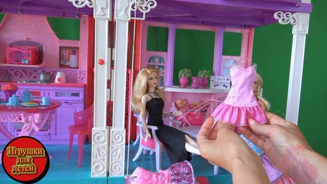 Сериал про куклу Барби, Розали пришла в дом мечты Барби чтоб выбрать наряд смотреть онлайн