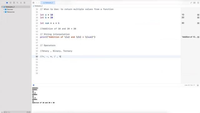 Day #3 - 9742735256 - iOS Application Development - Coding for Non Coders - Operators in Swift