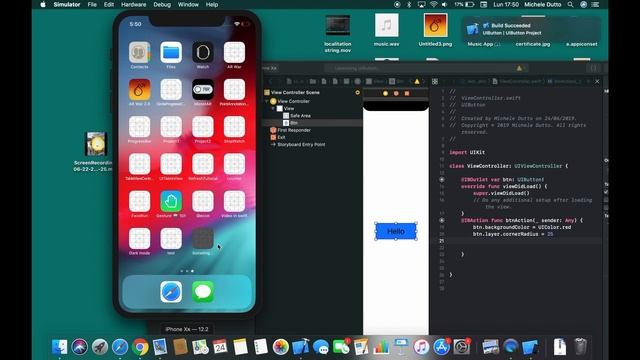 Custom button and image(Swift 5 tutorial #1)
