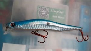 Копия - Damiki Slim Jack - Интересная форма воблера - Китайская подделка с Алиэкспресс