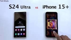 SAMSUNG S24 Ultra vs iPhone 15 Plus - Speed Test