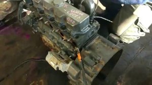 Запуск дизельного двигателя Kubota V2203