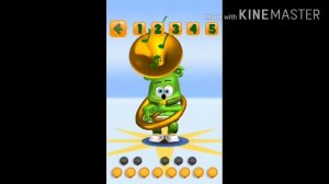 Gummy bear song in the talking gummy bear game