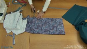 как сшить халат со складками -  уроки кройки и шитья для начинающих - автор Тимофеева Тамара 2 часть