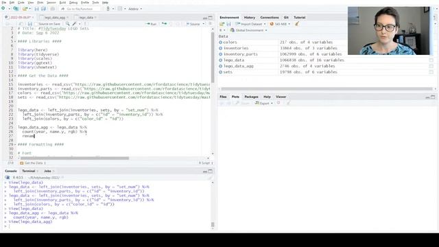 #TidyTuesday Livestream Sept 6 2022 - Visualizing Data about LEGO in R смотреть онлайн