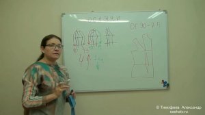 как правильно начертить верхнюю вытачку на полочке, переде платья. Уроки шитья Тимофеева Тамара