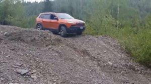 Jeep Cherokee Trailhawk 4x4 off-road adventure in Mt. Cheam