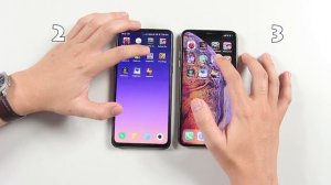 Speedtest iPhone XS Max vs Xiaomi Mi Mix 3: Apple A12 Bionic vs Snapdragon 845