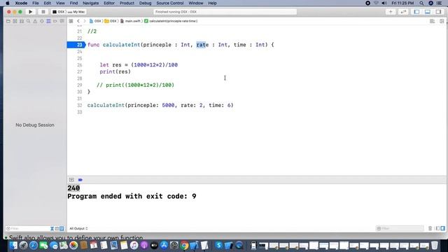 13-Functions in Swift Programming language (Part-1)| Swift | iOS | iPhone | iPad | MacOSX