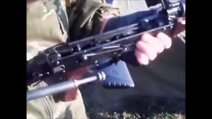 Стрельба из АКС-74У-СО (АКСУ) холостыми патронами