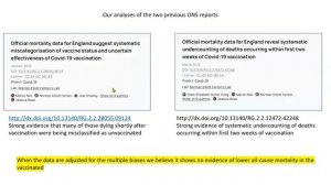 Norman Fenton & John Campbell:  Is ONS data on mortality by vaccine status fit for purpose?