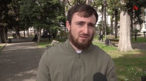 Султан Лагучев в Абхазии.