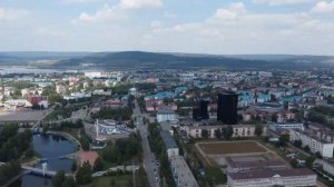 г.Альметьевск с высоты, строительство Ривьера лайф 31.07.2022г.