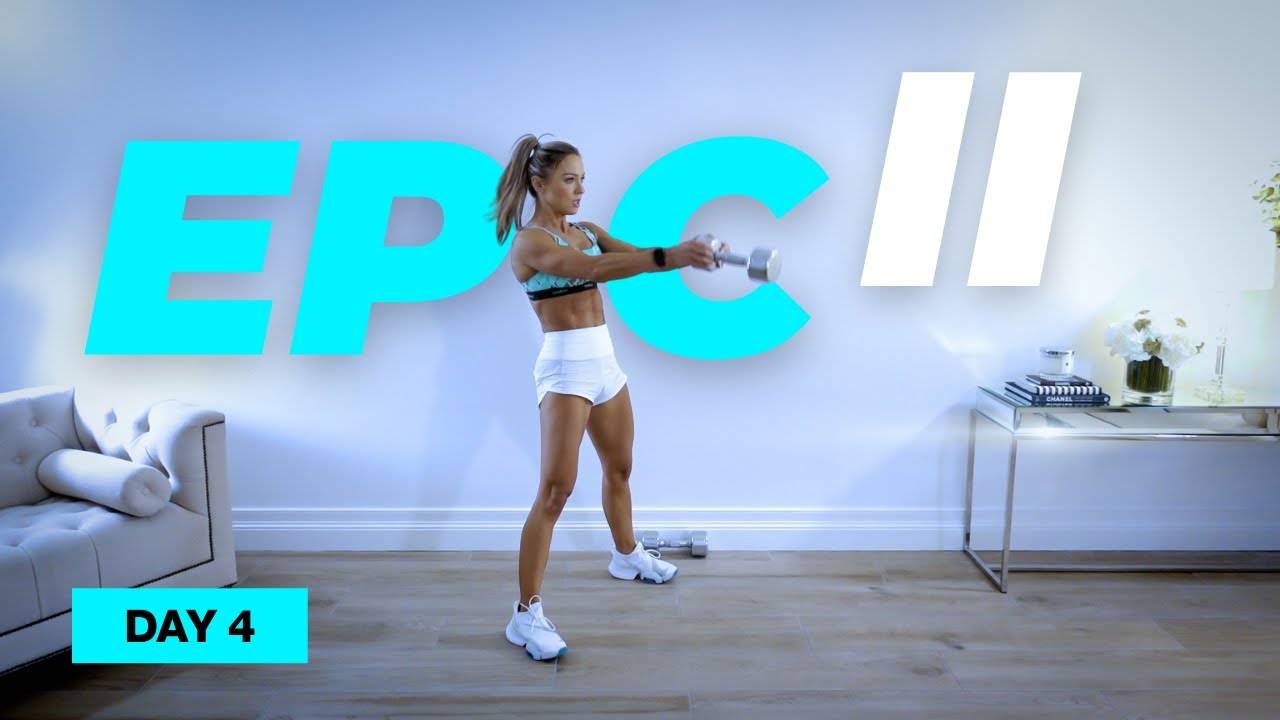 Caroline Girvan - Cardio Dumbbell Full Body Workout / Core Focus | EPIC II - DAY 4