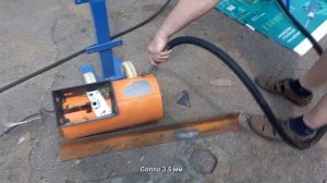 ДЕМОНСТРАЦИЯ В РАБОТЕ: Аппарат пескоструйный насыпной T06520C AE&T 76л
