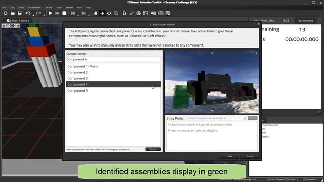 Importing Models from LEGO Digital Designer | Virtual Robotics Toolkit