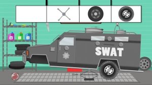 Taxi Car | Car Garage | Car Repair Cartoon Video For Kids