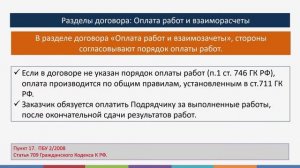 Особенности составления договоров строительного подряда I Литвинова Анастасия. РУНО