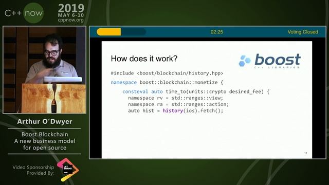 C++Now 2019: Arthur O'Dwyer "Boost.Blockchain: A new business model for open source”