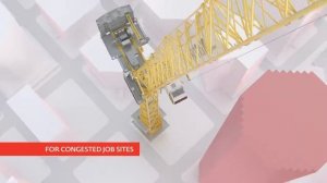 Безоголовочный башенный кран с маховой стрелой Potain MRH 125