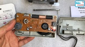 Bên trong đài radio Panasonic RF-P150 inside