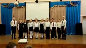 песня в  школе Наш город родной над Невой