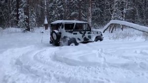 Первый выезд зимой на forward safari 500 33x12.5 R15