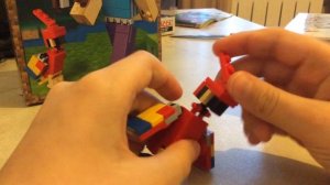 👨🏻🌾+🐧 Лего Майнкрафт Стив и попугай обзор/Lego Minecraft Steve and parrot review/Ice Rex