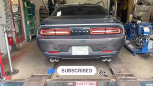 2019 Dodge Challenger Scat Pack 6.4L HEMI DUAL EXHAUST w/ 4 DYNOMAX RACE BULLETS!