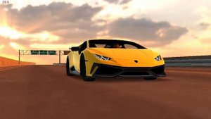 Car parking Lamborghini Huracan Performante cinematic