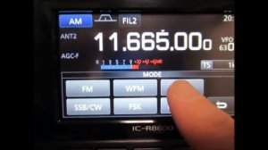 ICOM IC-R8600 Synchronous Detector 11665kHz RTM Wai FM