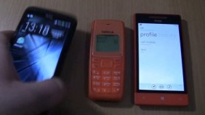 Incoming call&Outgoing call at the Same time 2 HTC +Nokia 1110i Orange Incoming call