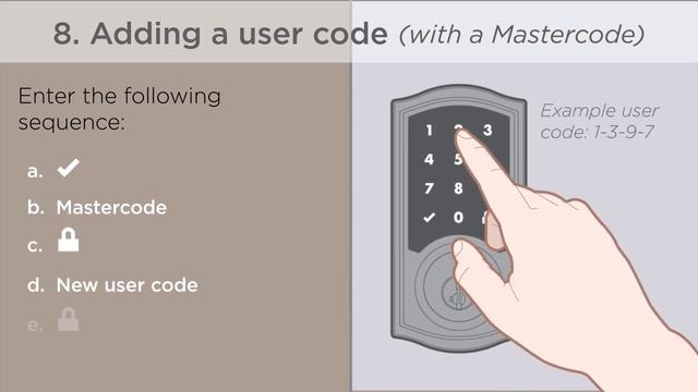 Kwikset SmartCode 915-916: Programming With a Mastercode