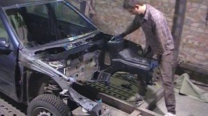 ЛАДА ГРАНТА.Лобовой удар.Кузовной ремонт.Часть2