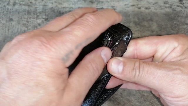 Зажим для денег. Кожа хромового дубления, производство Италия.
