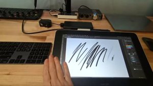 Wacom One HD Creative Pen Display, Drawing Tablet With Screen, 13.3" Graphics Monitor