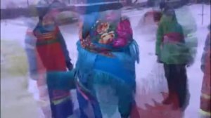 Русская народная игра  Снежная баба