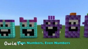 Even Numbers Song | Counting Songs for Kids | Minecraft Numberblocks Counting Songs