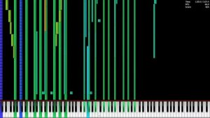 [Black MIDI] Piano From Above - Bad Apple!! 5.19 Million - Windows 10/i7-6700 Run