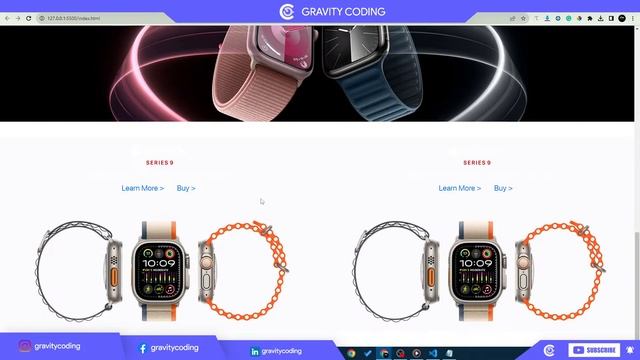 Creating a Website Clone: Apple.com with HTML, CSS, and JS смотреть онлайн