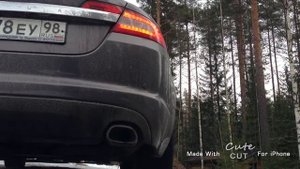 Jaguar XF engine start exhaust sound