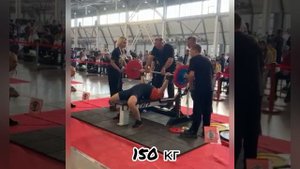 Жим лёжа. Гайсин Артур. 155 кг. Соревнования.