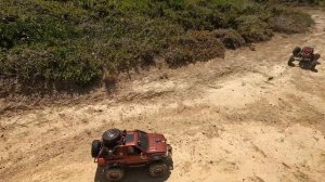 Tamiya CC01 Isuzu "Mu" and Axial Capra desert trail July 2023 #5