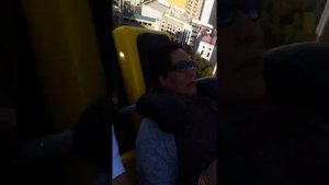 New York-New York Hotel and Casino roller coaster las vegas font seat view