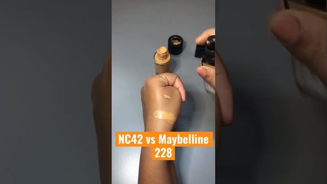 M.A.C NC42 vs Maybelline 228 #macfoundation  #maybellinefoundation