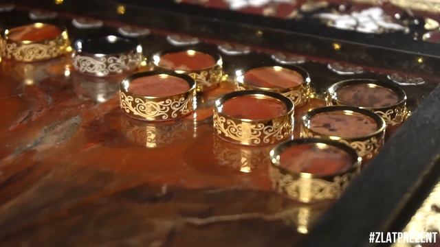 Нарды из яшмы ручной работы, Златоуст | Jasper backgammon with engravind and enamel